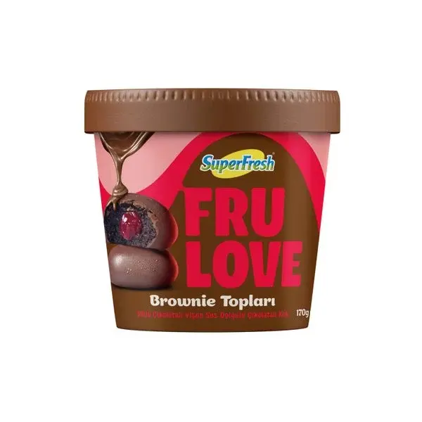 SÜPERFRESH FRULOVE BROWNİE TOPLARI 170GR 1*8