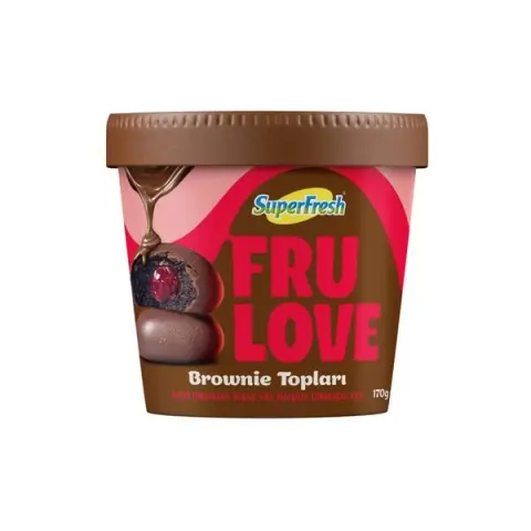 SÜPERFRESH FRULOVE BROWNİE TOPLARI 170GR 1*8