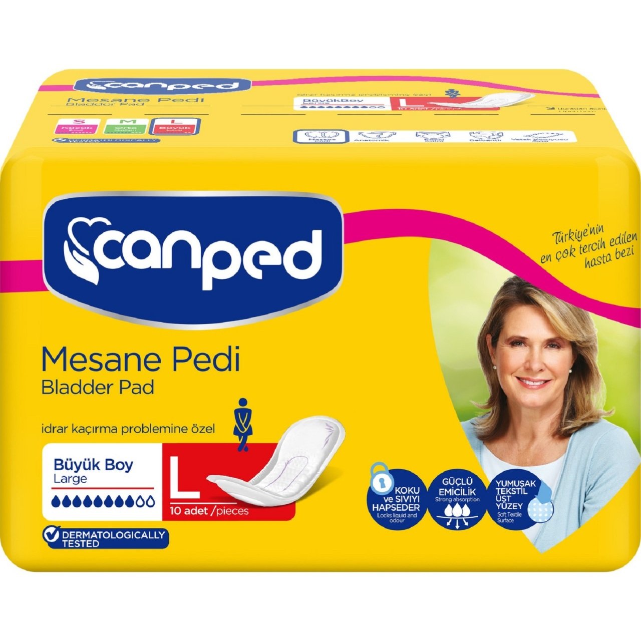 CANPED MESANE PEDİ KADIN BÜYÜK 10LU 1*12