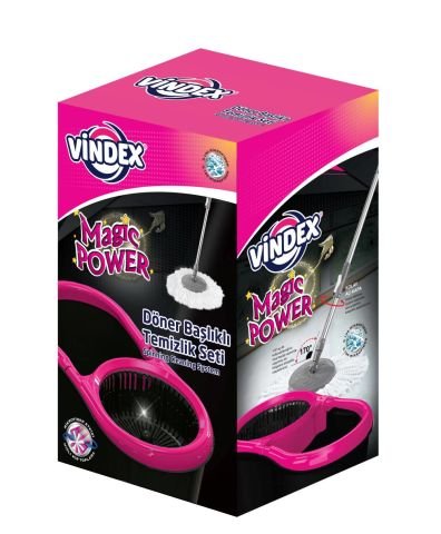 VİNDEX P.OTO.TEMİZLİK SETİ MAGİC POWER DÖNER BAŞLIK+5Lİ SÜNGER HED. 1*1