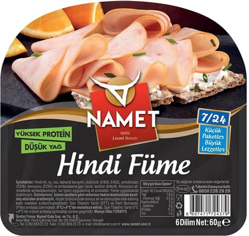 NAMET SALAM 7/24 HİNDİ FÜME 60GR 4999-10 1*18