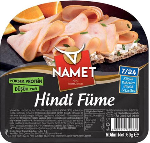 NAMET SALAM 7/24 HİNDİ FÜME 60GR 4999-10 1*18