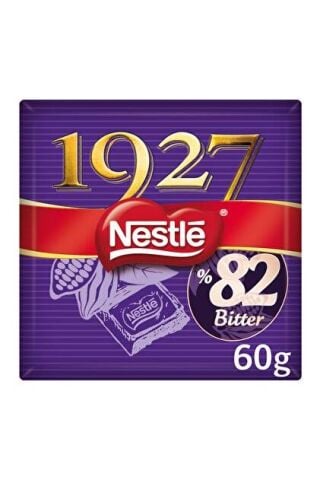 NESTLE Ç.60GR.1927 BİTTER KARE %82 KAKAO*1*6*6