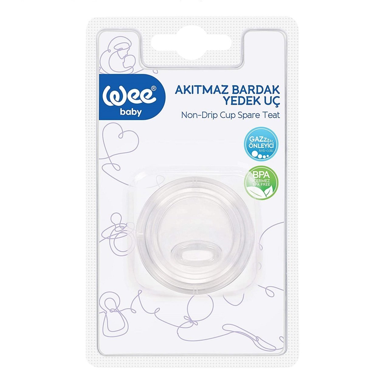 WEE BİBERON EMZİĞİ 891 AKITMAZ BARD.YEDEK UÇ 1*12