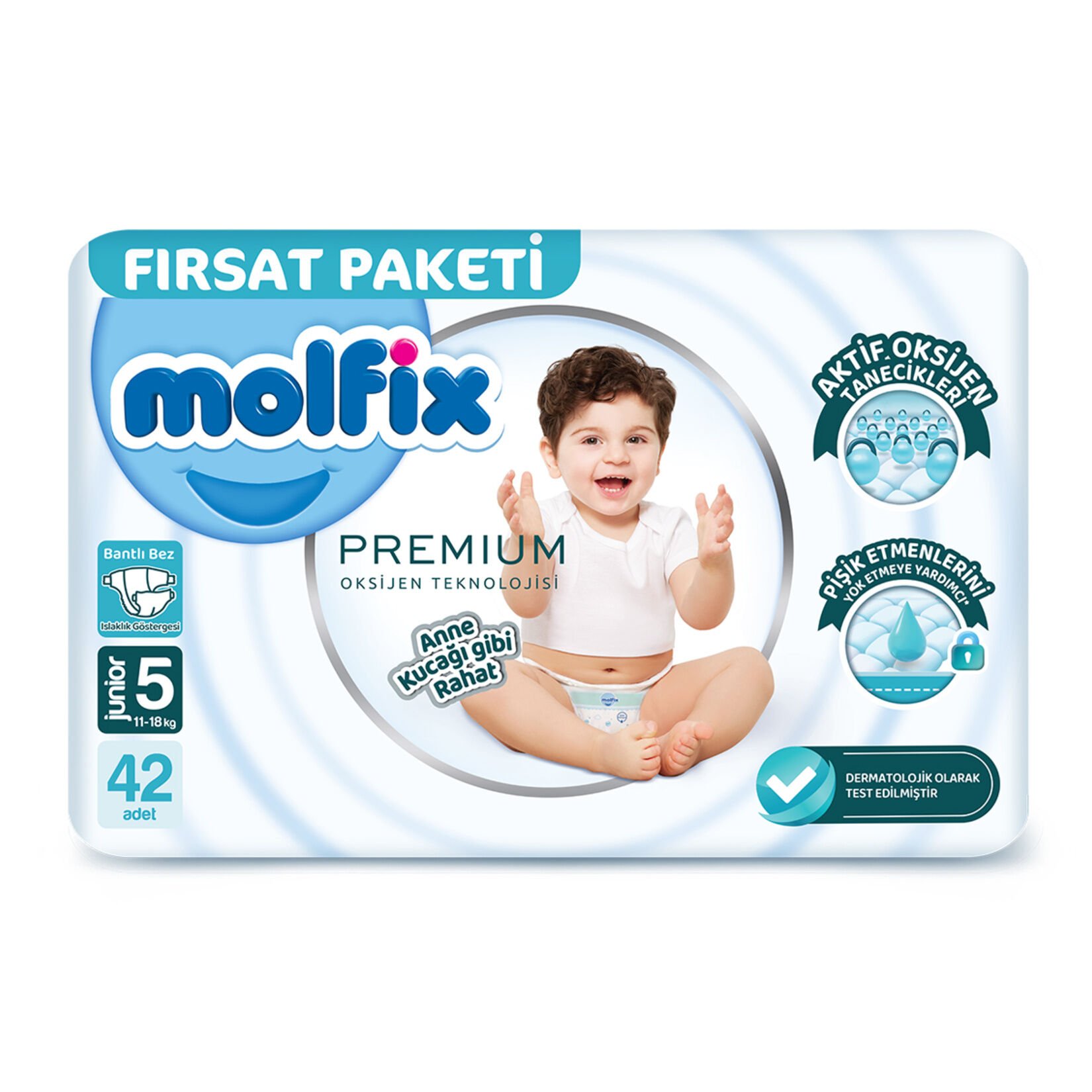 MOLFİX PREMİUM FIRSAT 5JUNİOR 11-18KG 42'Lİ 1*3
