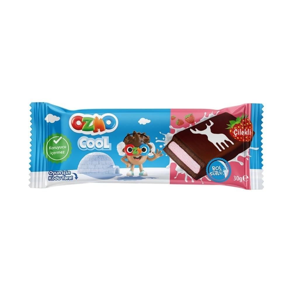ŞÖLEN Ç.OZMO COOL BOL SÜTLÜ ÇİLEKLİ 30GR 1*24