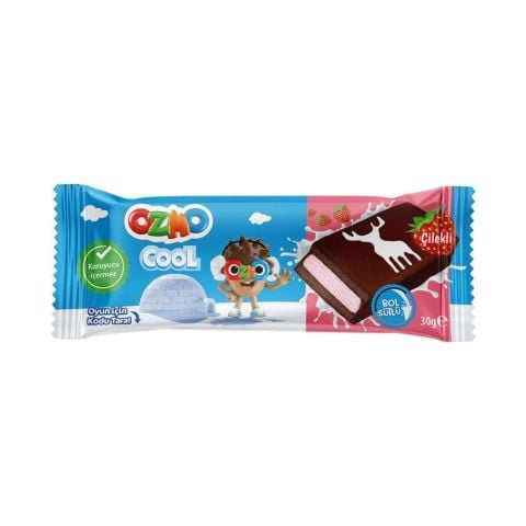 ŞÖLEN Ç.OZMO COOL BOL SÜTLÜ ÇİLEKLİ 30GR 1*24