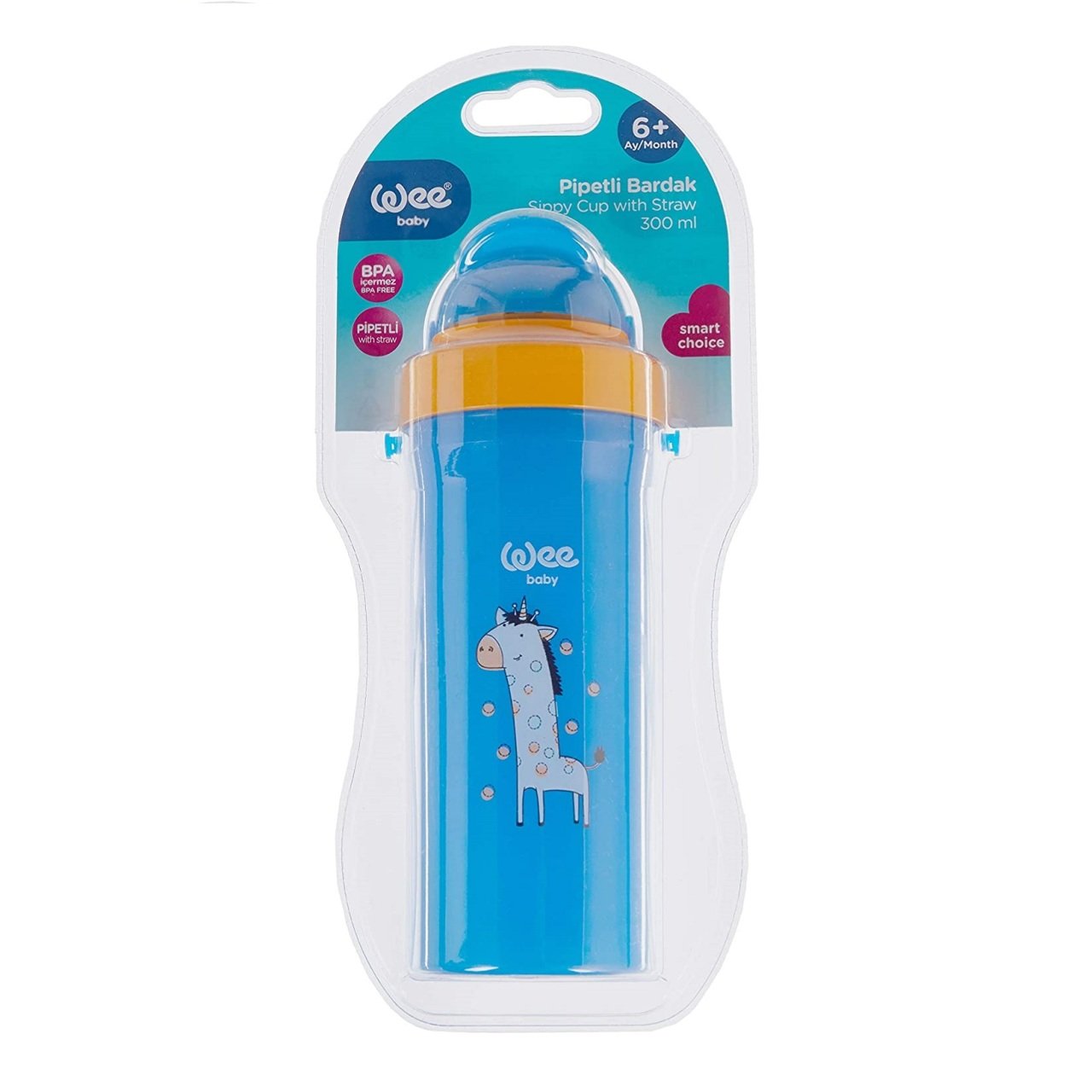 WEE BARDAK 896 PİPETLİ 300ML DÜZ BARDAK 1*12