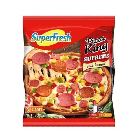 SÜPERFRESH PİZZA KİNG SUPREME 2'Lİ 300GR 1*8
