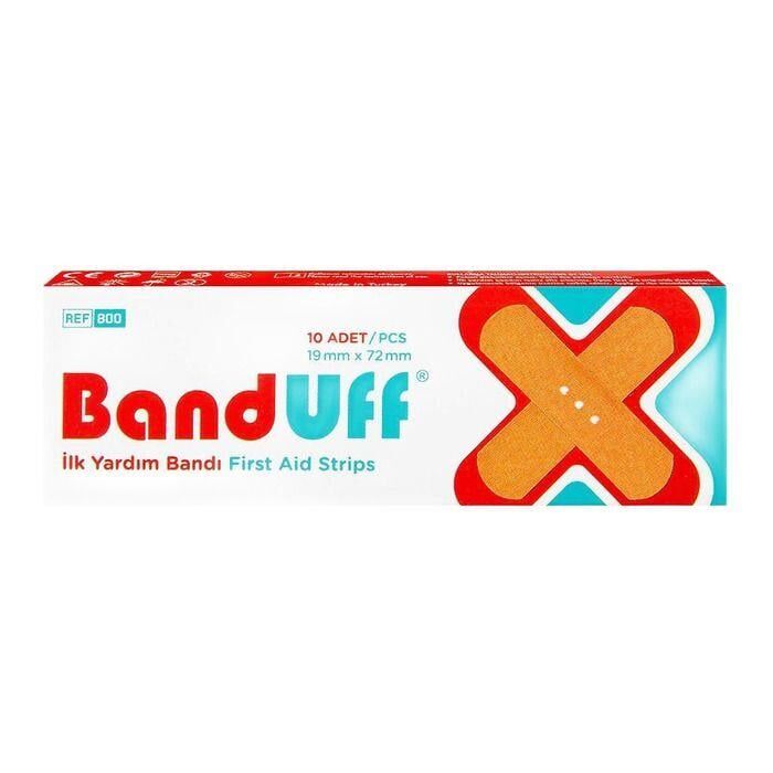 BANDUFF İLK YARDIM YARA BANDI 10' LU ( 19MMX72MM ) 1*30