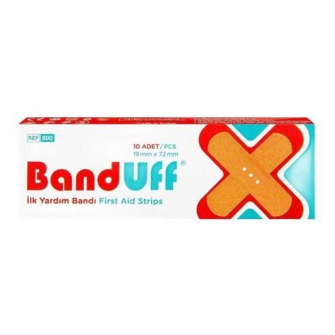 BANDUFF İLK YARDIM YARA BANDI 10' LU ( 19MMX72MM ) 1*30