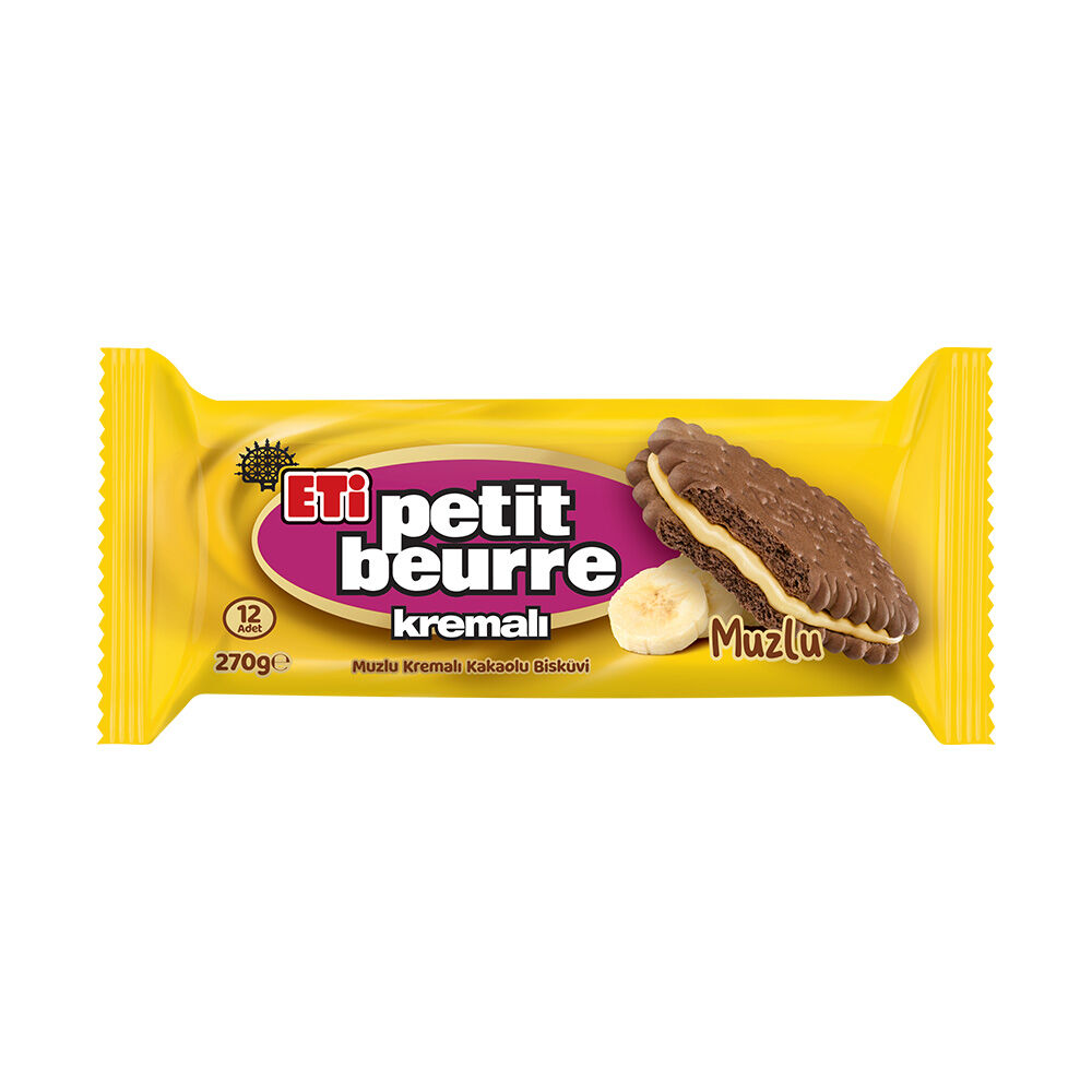 ETİ B.PETİT BEURRE MUZLU KREMALI 270GR 7021892 1*15