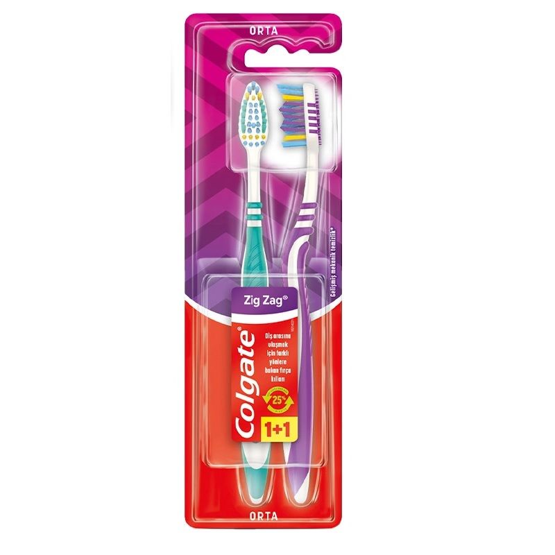 COLGATE DİŞ FIRÇASI ZİGZAG 1+1 ORTA 1*12
