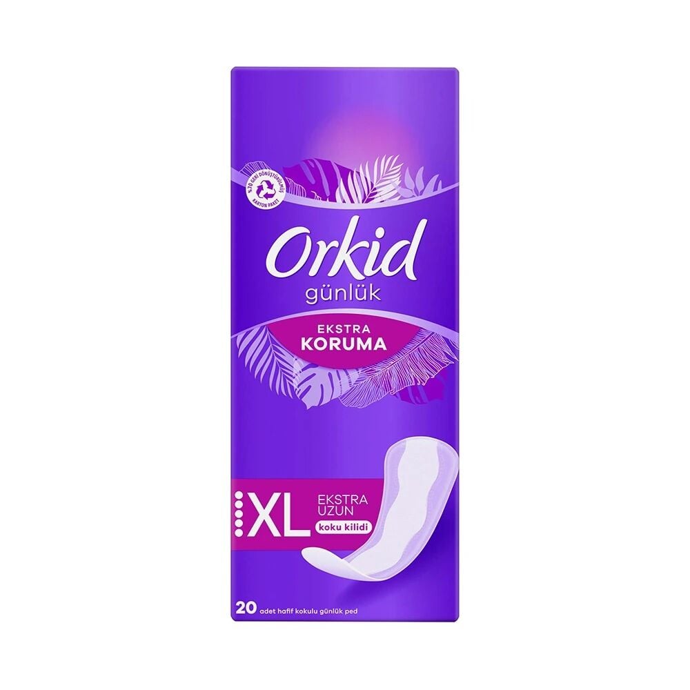 ORKİD GÜNLÜK EXSTRA KORUMA EXSTRA UZUN 20'Lİ XL KOKU KİLİDİ 1*8