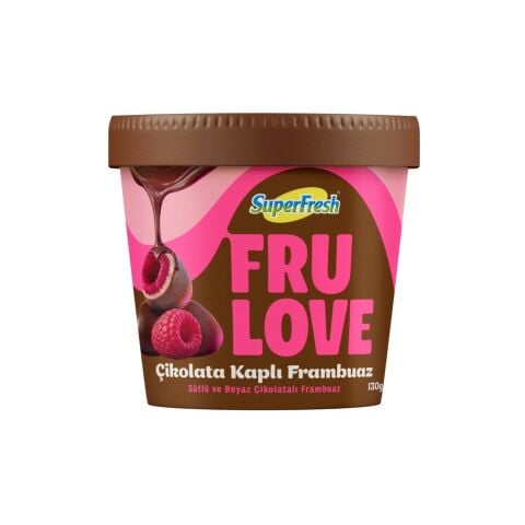 SÜPERFRESH FRULOVE FRAMBUAZ ÇİK.KAP. 130GR 1*8