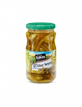 TUKAŞ TURŞU ACI YAKANBİBER 355GR CAM 1*12
