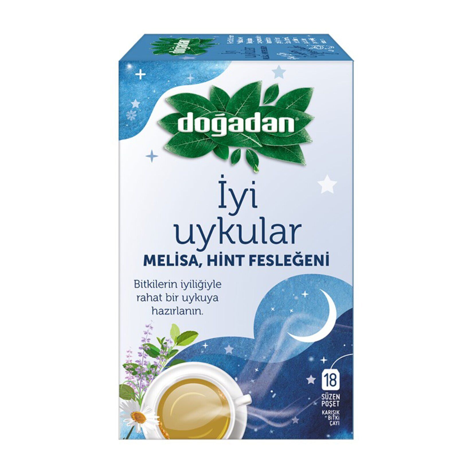 DOĞADAN BİTKİ ÇAYI İYİ UYKULAR MELİSA HİNT FESLEĞENİ 18'Lİ 27G 1*12