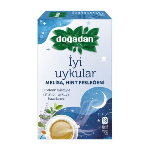 DOĞADAN BİTKİ ÇAYI İYİ UYKULAR MELİSA HİNT FESLEĞENİ 18'Lİ 27G 1*12
