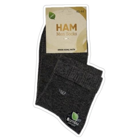 HELVACI ÇORAP ERKEK HAM BAMBU KONÇ PATİK 40-44 1*12