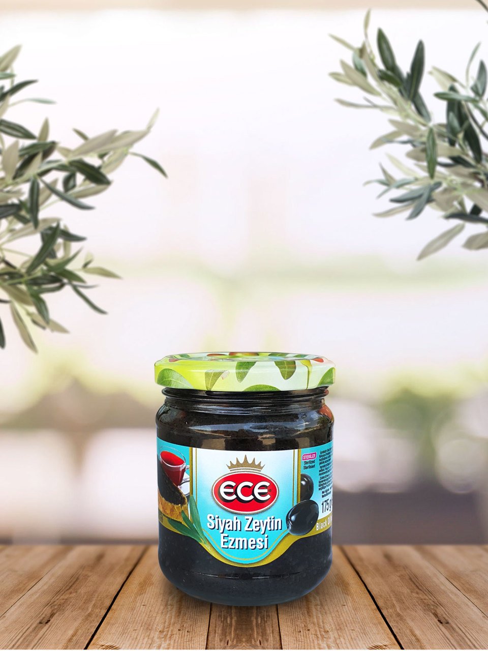 ECE SİYAH ZEYTİN EZMESİ 210CC CAM NET:175GR KOD:3449 1*12