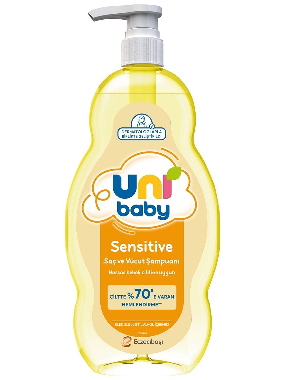 UNİ B.ŞAM.900ML SAÇ VE VÜCUT ŞAMPUAN SENSITIVE HASSAS 1*12