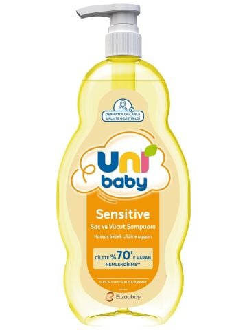 UNİ B.ŞAM.900ML SAÇ VE VÜCUT ŞAMPUAN SENSITIVE HASSAS 1*12