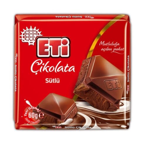 ETİ C.KARE 60GR SÜTLÜ ÇİKOLATA 9053434 1*10*12