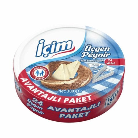 İÇİM P.ÜÇGEN PEYNİR YARIM YAĞLI 24 ADET 300GR 4352-06 1*9