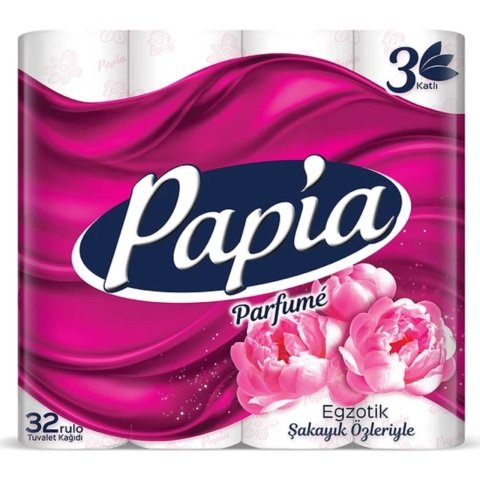 PAPİA TUVALET KAĞIDI 32'Lİ EGZOTİK 1*3