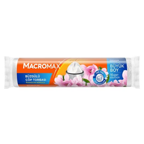 MACROMAX ÇÖP POŞ.BÜZG.ORTA MANOLYA 10'LU 55X60CM 2025648 1*25