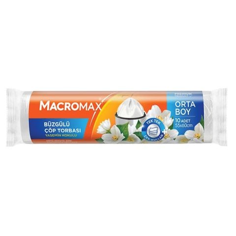MACROMAX ÇÖP POŞ.BÜZG.ORTA YASEMİN 10'LU 55X60CM 2025649 1*25