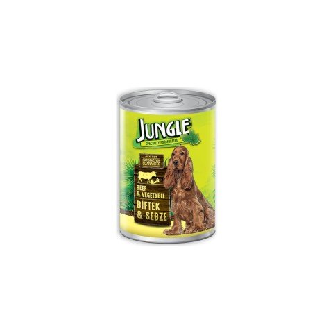 KÖPEK M.JUNGLE 400G BİFTEK& SEBZE TNK JNGK-007 1*12