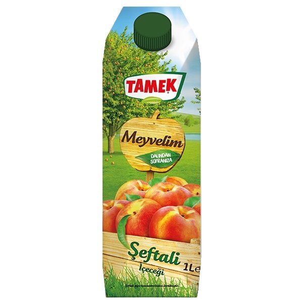 TAMEK MEYVE SUYU 1L M.ŞEFTALİ MEYVELİM TETRA 1*12