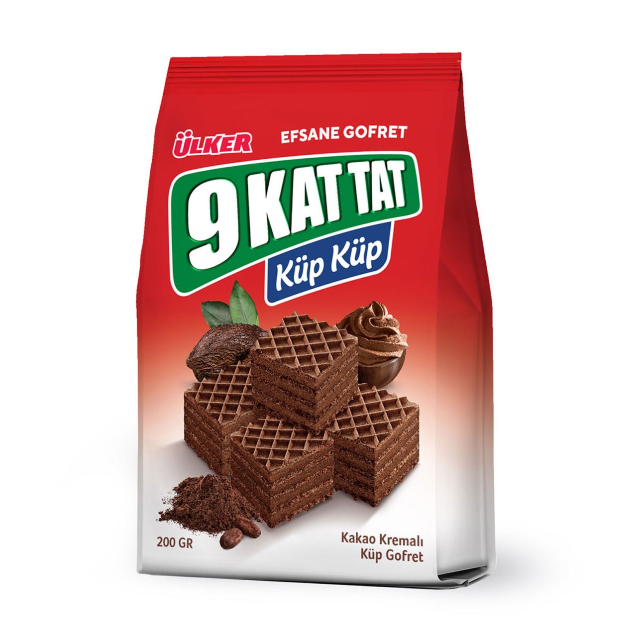 ÜLKER B.9KAT GOFRET KÜP KÜP 200GR KAKAOLU 860-06 1*10