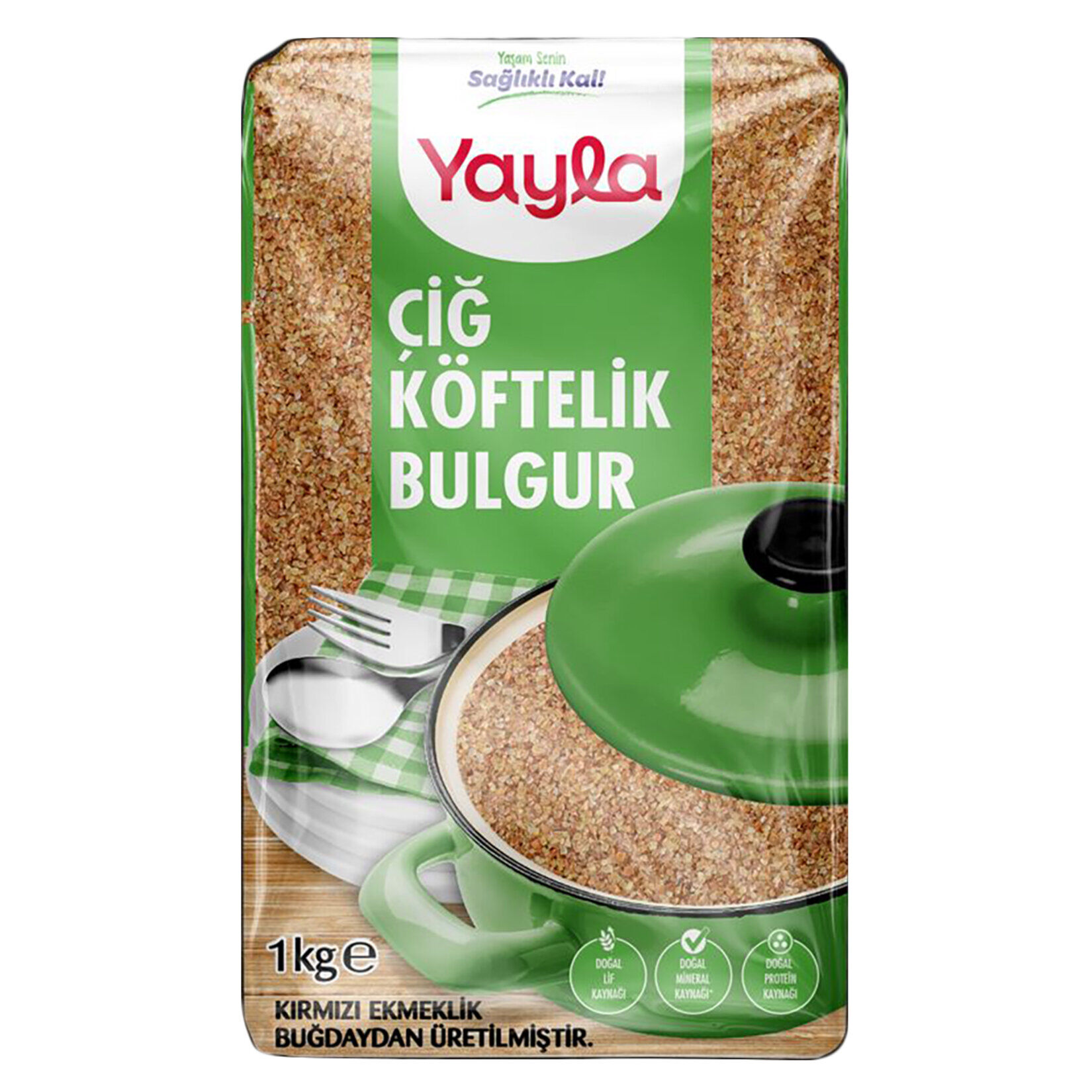 YAYLA BULGUR 1KG ÇİĞ KÖFTELİK 1*16