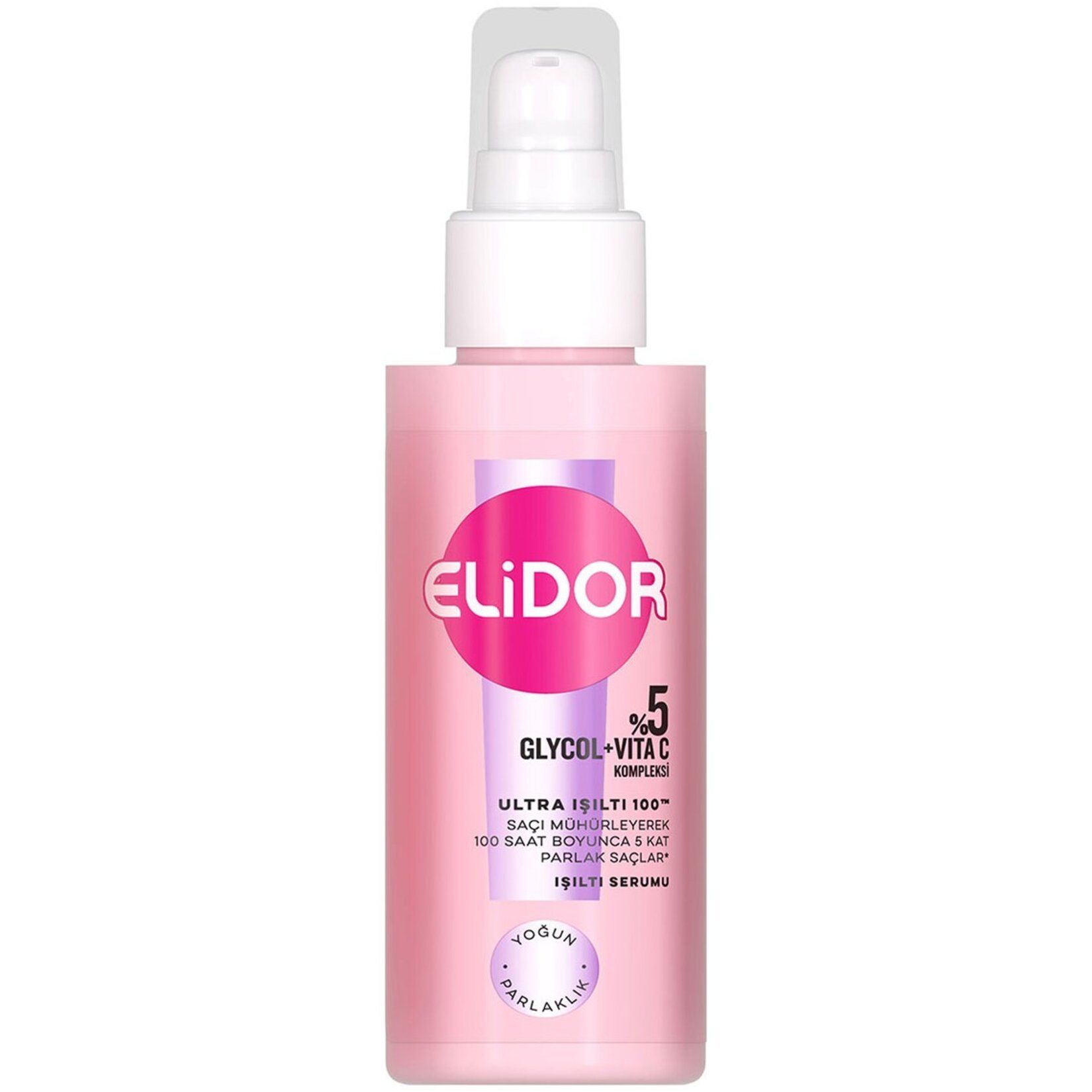 ELİDOR SAÇ SERUM 90ML ULTRA IŞILTI GLYCOL+ VITA C KOMPLEKSİ YOĞUN PARLAK 1*6