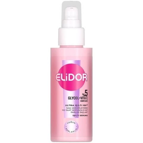 ELİDOR SAÇ SERUM 90ML ULTRA IŞILTI GLYCOL+ VITA C KOMPLEKSİ YOĞUN PARLAK 1*6