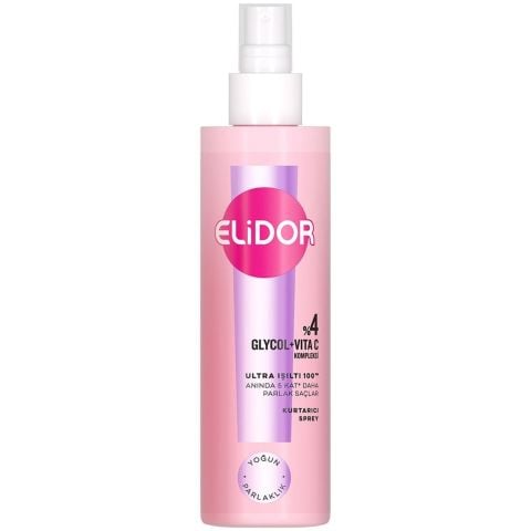 ELİDOR SAÇ SPR.200ML KURTARICI ULTRA IŞILTI GLYCOL+ VITA C KOMPLEKSİ YOĞUN PARLAK 1*6