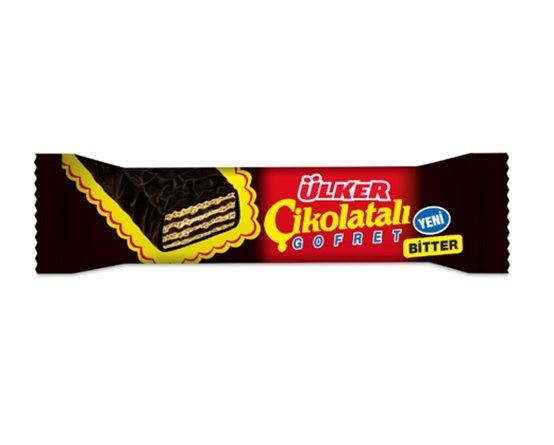 ÜLKER C.ÇİKOLATALI GOFRET EXTRA BİTTER//// 45GR 206-03 1*18*6