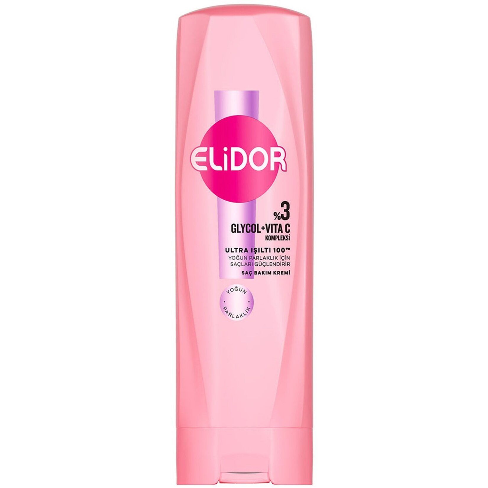 ELİDOR SAÇ KREMİ 350ML ULTRA IŞILTI GLYCOL+ VITA C KOMPLEKSİ YOĞUN PARLAK 1*18