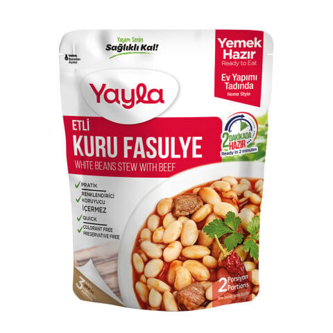 YAYLA YEMEK HAZIR FASULYE 250G ETLİ KURU 1*12