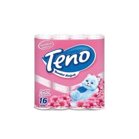 TENO TUVALET KAĞIDI 16'LI ÇİFT KAT PUDRA KOKULU 1*3