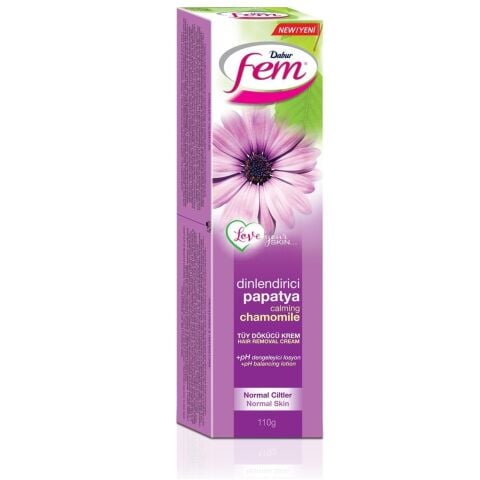 FEM TÜY.DÖK.KREM 110GR NORMAL CİLTLER PAPATYA 1*12