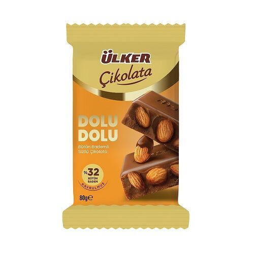 ÜLKER C.DOLU DOLU BADEMLİ ÇİK.80GR 1451-01