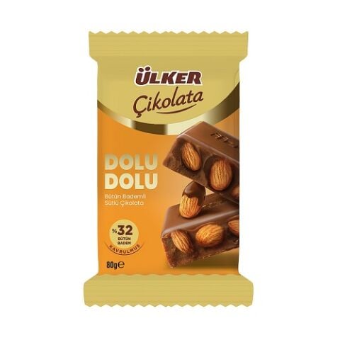 ÜLKER C.DOLU DOLU BADEMLİ ÇİK.80GR 1451-01