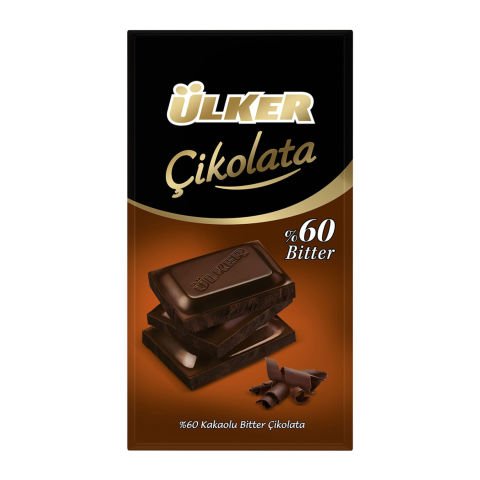 ÜLKER C.TABLET 70GR BİTTER ÇİKOLATA %60 KAKAO 1577-07