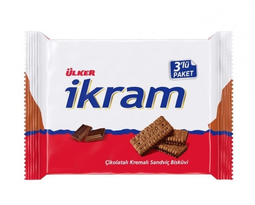 ÜLKER B.İKRAM 3LÜ ÇİKOLATALI 252GR 1077-01 *12