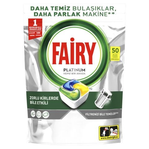 FAİRY KAPS.PLATINUM 50'Lİ H1A LİMON KOKULU 745G 1*4