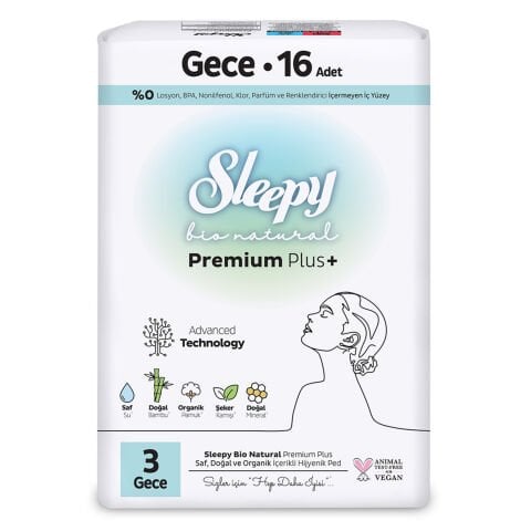 SLEEPY PED BİO SÜPER PREMİUM 3GECE 16'LI 1*16
