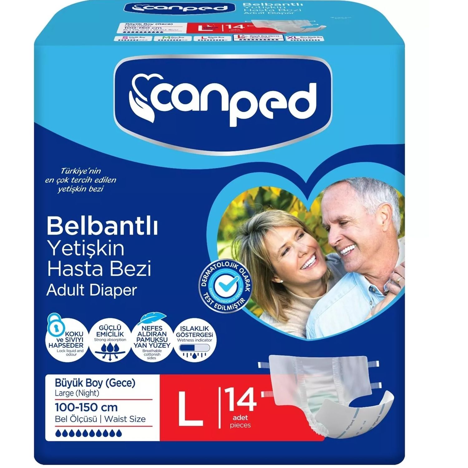 CANPED HASTA BEZİ BB YETİŞKİN BÜYÜK 14'LÜ BELBANTLI 1*3